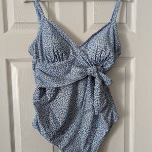 Tie-Front Maternity Swimsuit - Isabel Maternity by Ingrid & Isabel M D/DD Cup